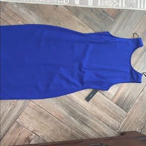 Body con, low back midi dress
